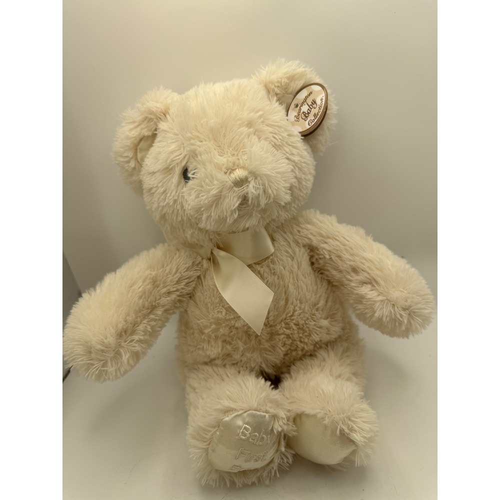 Baby's First Bear Plush Cream‎ Ribbon Stuffed Animal Toy